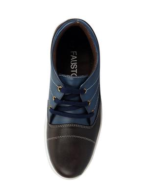 multi colored leatherette lace up sneaker - 13817416 - Standard Image - 4