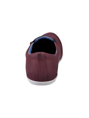maroon leatherette casual slip on - 13818032 - Standard Image - 4