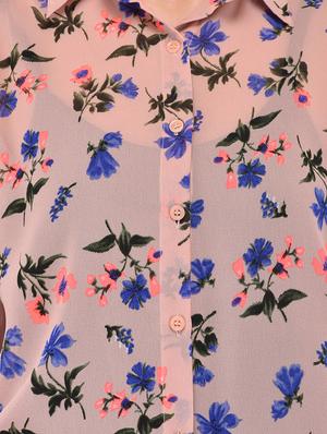 floral print orange shirt - 13842743 - Standard Image - 4