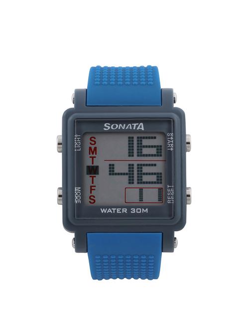 sonata grey dial digital watch for men - 77043pp04 - 13844654 - Standard Image - 1
