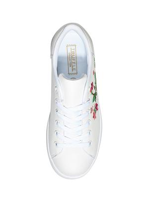 white rubber laceup sneakers - 13848821 - Standard Image - 4
