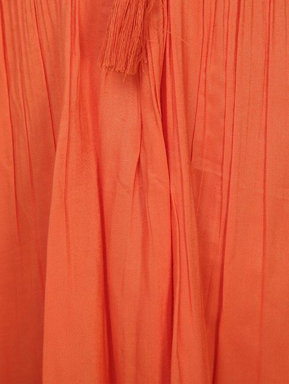 orange viscose off shoulder dress - 13855431 - Zoom Image - 4