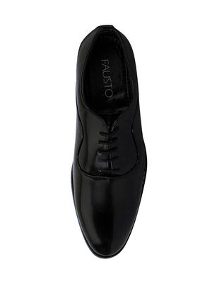 black leather laceup oxfords - 13856060 - Standard Image - 4