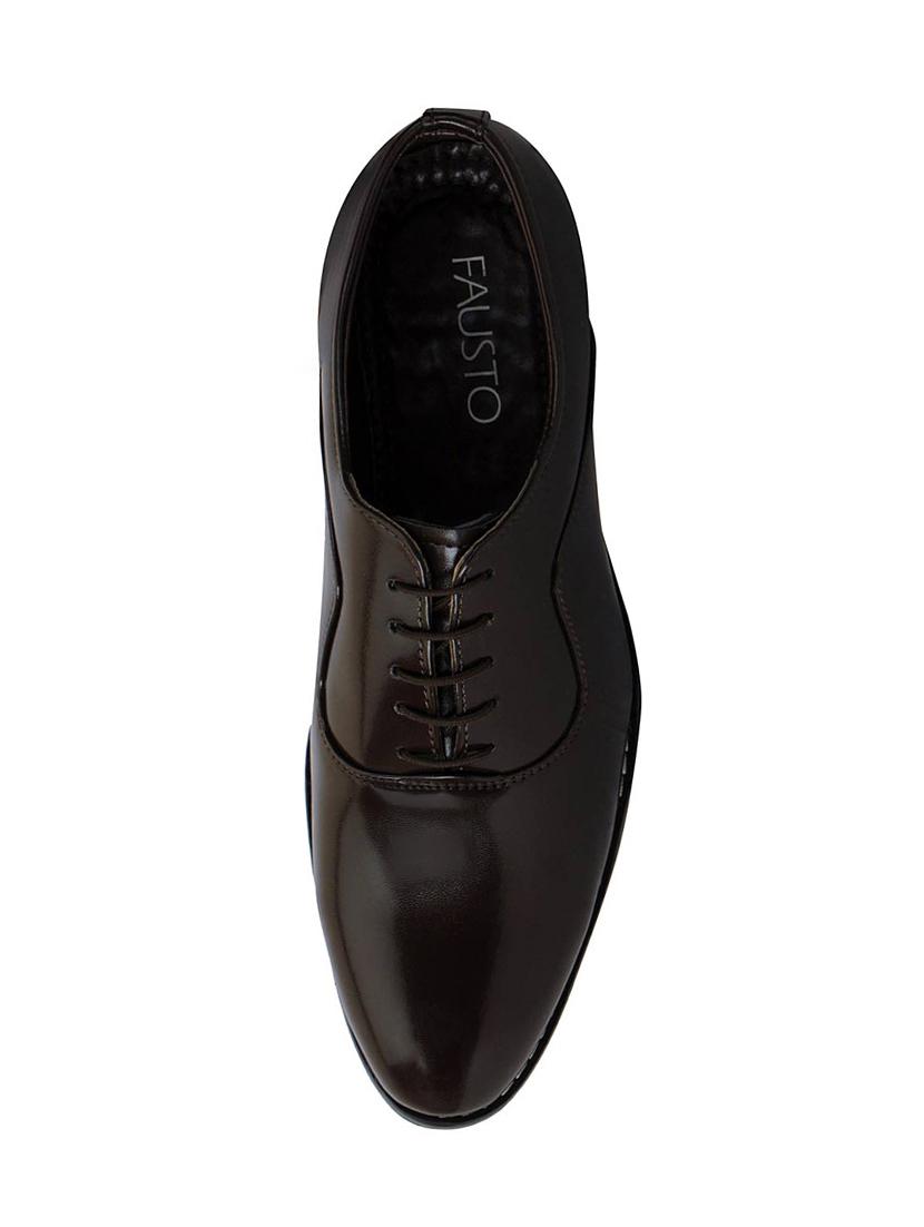 brown leather laceup oxfords - 13856061 - Zoom Image - 4