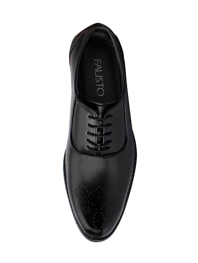 black leather laceup oxfords - 13856063 - Zoom Image - 4