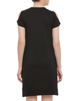 cold shoulder shift dress - 13859523 - Standard Image - 4