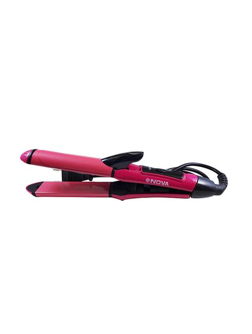 nova 2 in 1 hair beauty set curler and straightener (pink-nhc-2009 ) - 13863925 - Standard Image - 1