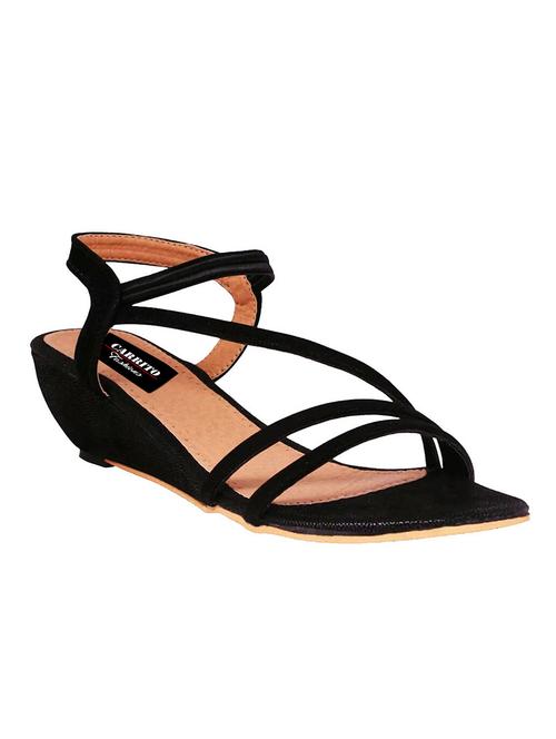 Carrito Women Black Wedges - 13869892 - Standard Image - 1