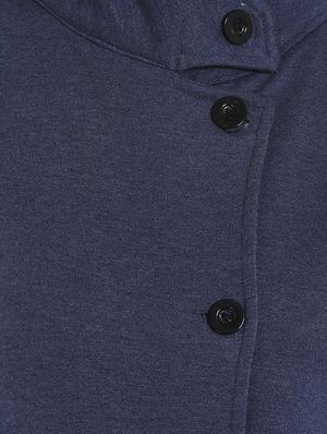 solid blue cotton jacket - 13892826 - Standard Image - 4