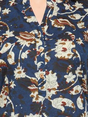 shirt collar printed kurta pant set - 13896255 - Standard Image - 4