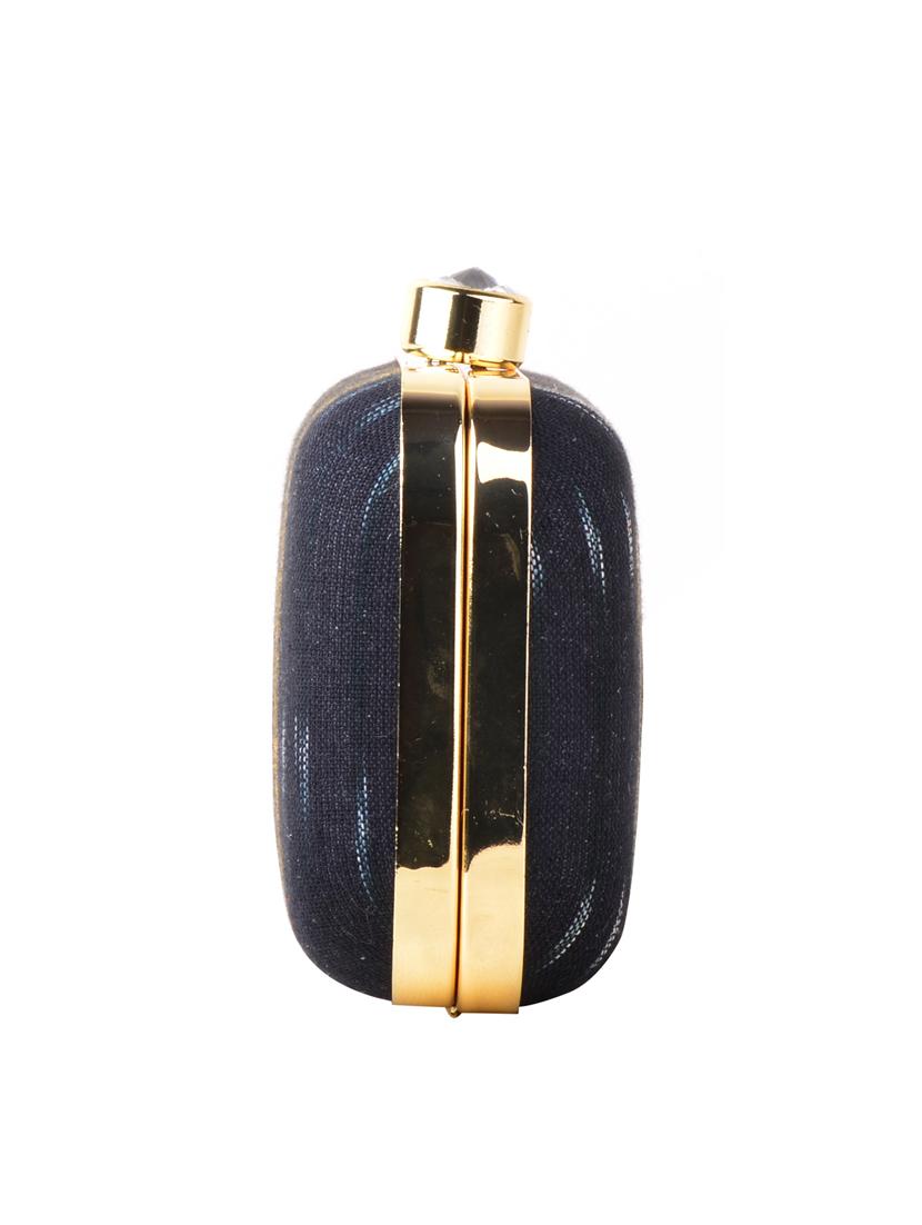 black cotton box clutch - 13902114 - Zoom Image - 4
