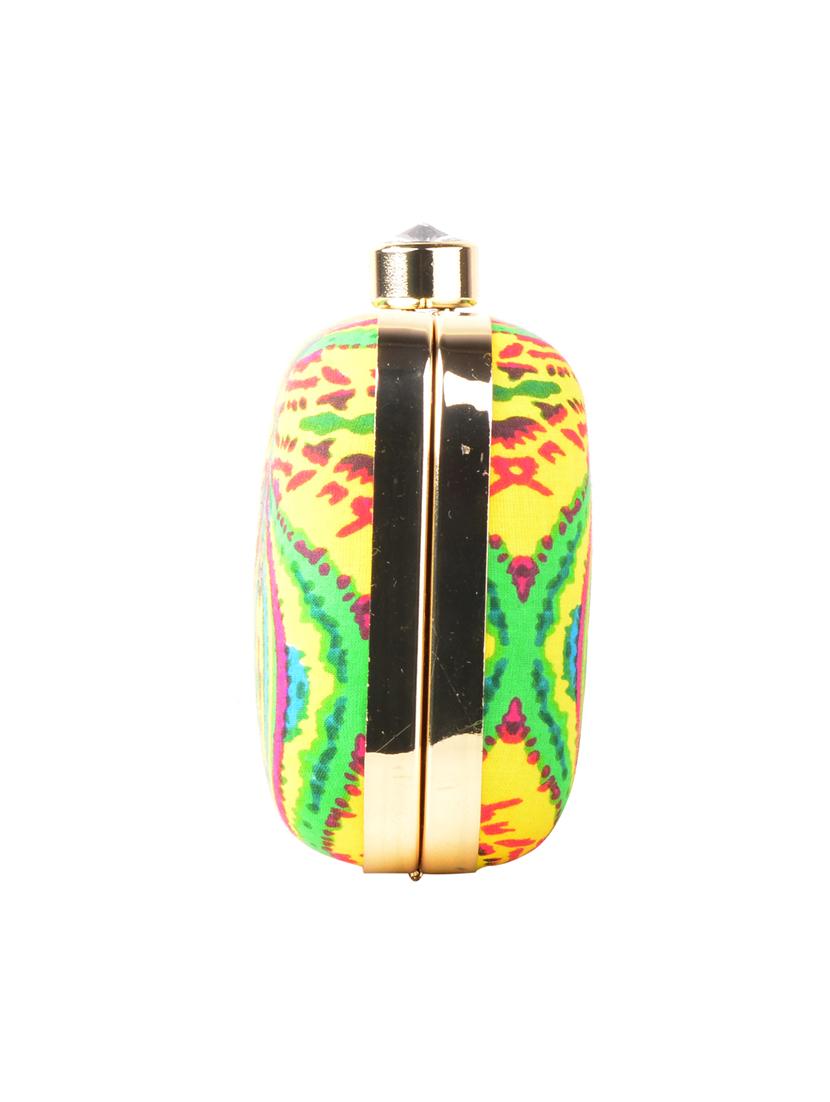 multi colored cotton box clutch - 13902116 - Zoom Image - 4