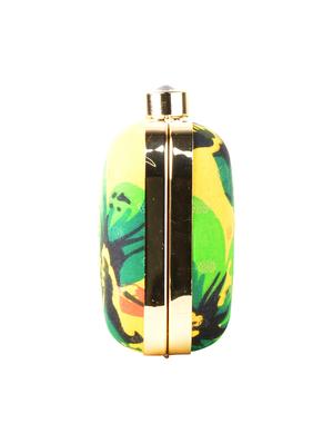 yellow cotton box clutch - 13902119 - Standard Image - 4