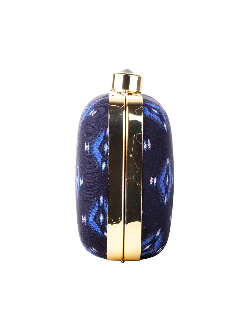 blue cotton box clutch - 13902120 - Zoom Image - 4