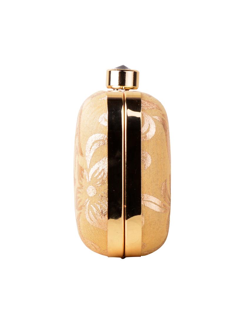 gold cotton box clutch - 13902121 - Zoom Image - 4