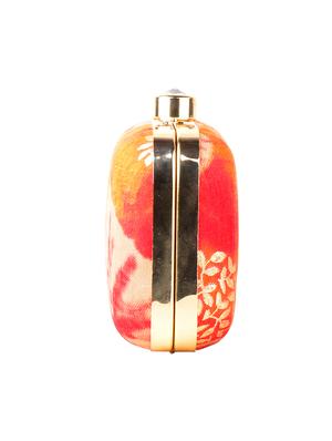orange cotton box clutch - 13902126 - Standard Image - 4