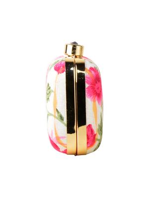 white cotton box clutch - 13902127 - Standard Image - 4