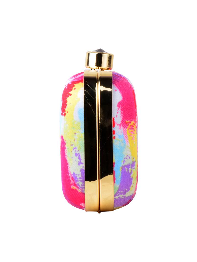 multi colored cotton box clutch - 13902128 - Zoom Image - 4