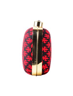 red cotton box clutch - 13902134 - Standard Image - 4