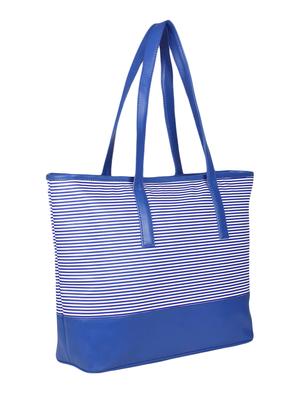 blue leatherette regular handbag - 13902139 - Standard Image - 4