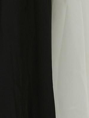black and white crepe maxi dress - 13904491 - Standard Image - 4