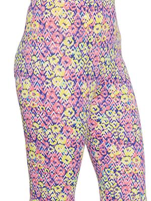 printed multi colored cotton spandex legging - 13904719 - Standard Image - 4