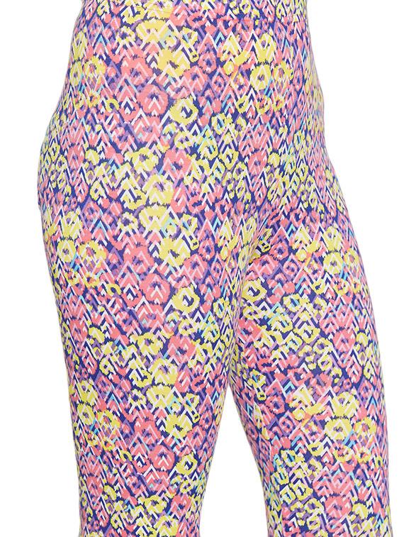 printed multi colored cotton spandex legging - 13904719 - Zoom Image - 4