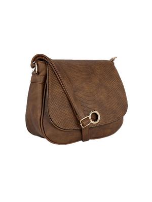 brown leatherette sling bag - 13916838 - Standard Image - 4