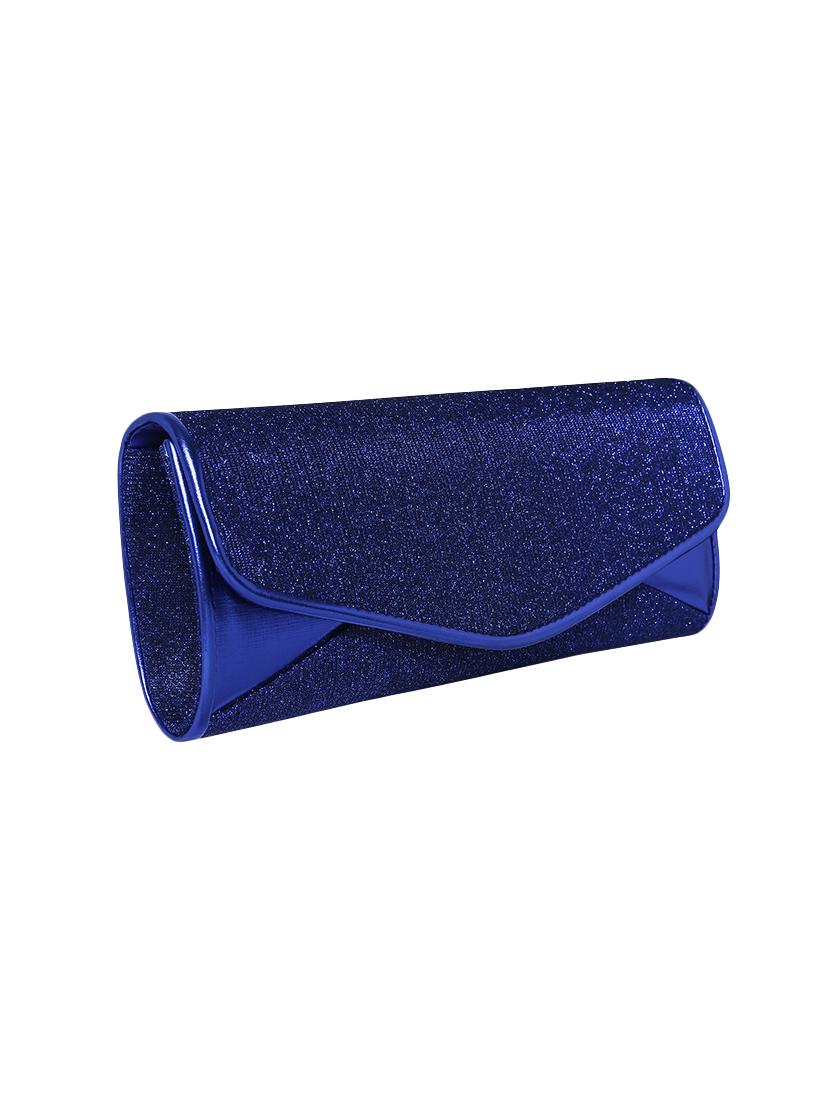 blue leatherette clutch - 13916875 - Zoom Image - 4
