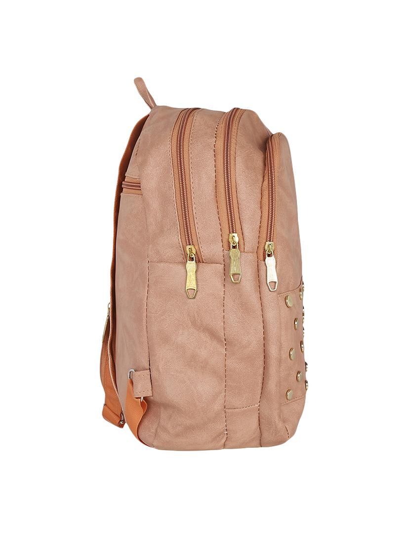 peach leatherette fashion backpack - 13916965 - Zoom Image - 4