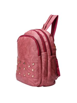 pink leatherette backpack - 13916967 - Standard Image - 4