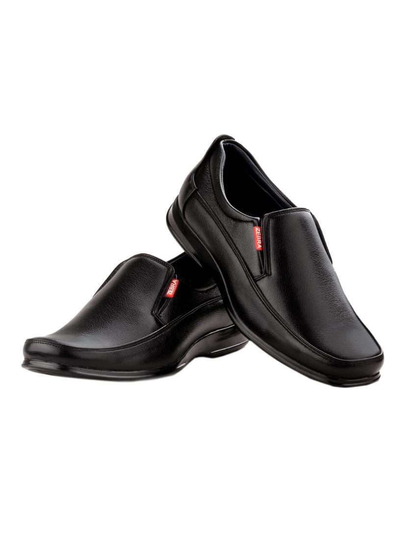 black leather formal slip on - 13924581 - Zoom Image - 4
