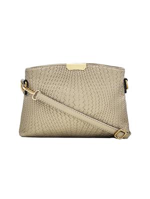 gold leatherette handbag - 13925093 - Standard Image - 4