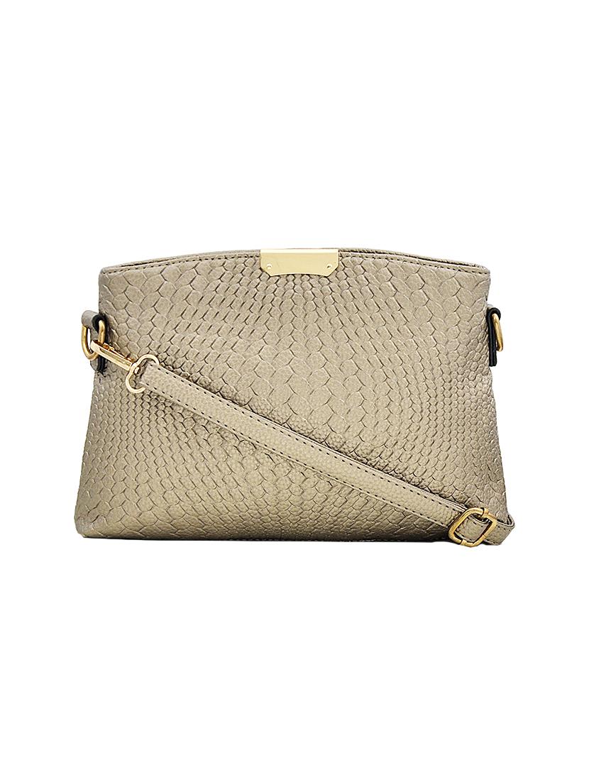 gold leatherette handbag - 13925093 - Zoom Image - 4