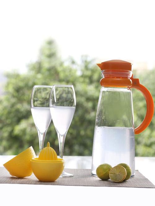 Pasabahce 1300 ml Basic jug with orange handle - 13936832 - Standard Image - 1