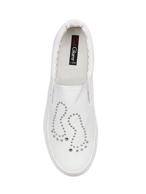 white canvas plimsolls casual shoes - 13938026 - Standard Image - 4