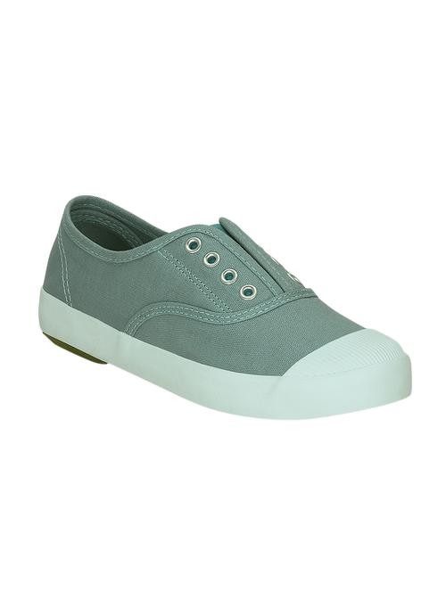 blue canvas plimsolls sneakers - 13938033 - Standard Image - 1