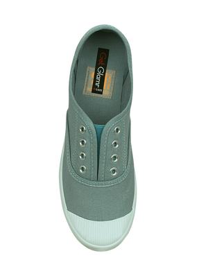 blue canvas plimsolls sneakers - 13938033 - Standard Image - 4