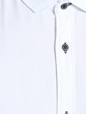 white cotton casual shirt - 13940567 - Standard Image - 4