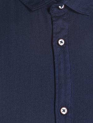 blue cotton casual shirt - 13940568 - Standard Image - 4