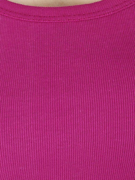 Pink cotton tank tee - 13949343 - Zoom Image - 4