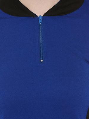 thumb hole sleeved color block tee - 13949987 - Standard Image - 4