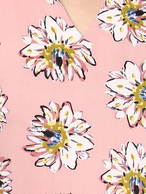 floral print pink skater dress - 13950127 - Standard Image - 4