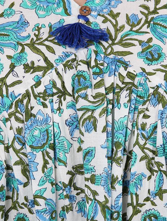 blue printed dress - 13960958 - Zoom Image - 4