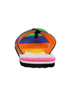 multi colored striped flip flop - 13976328 - Standard Image - 4