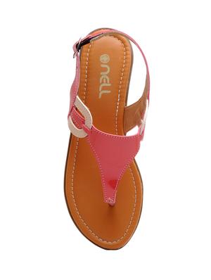 red back strap sandal - 13978639 - Standard Image - 4