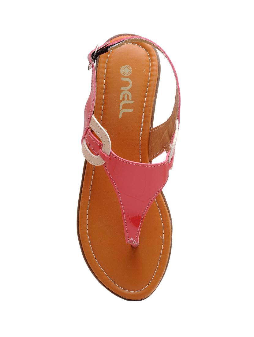 red back strap sandal - 13978639 - Zoom Image - 4