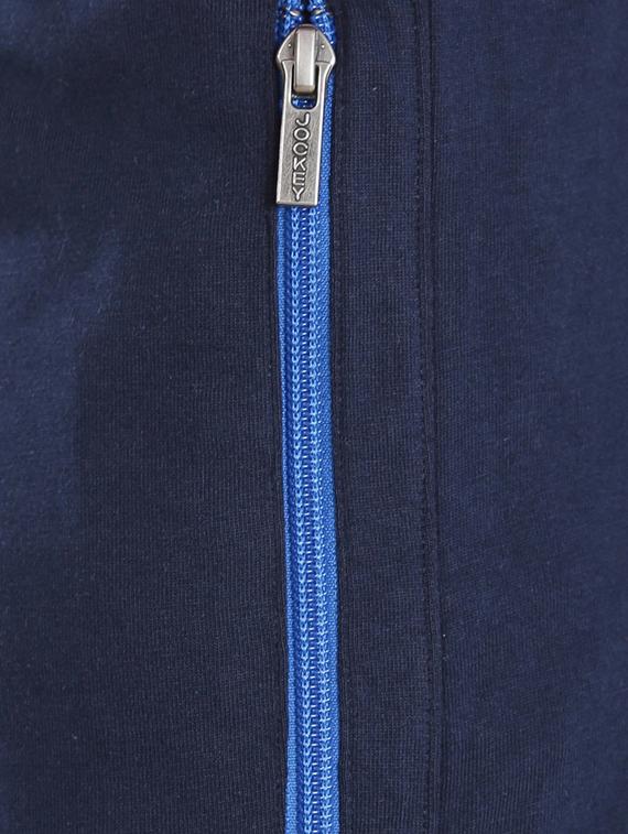 blue cotton track pant - 13994899 - Zoom Image - 4