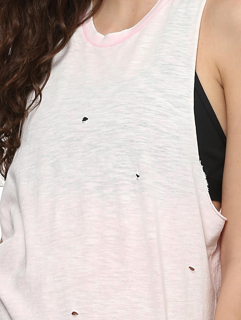 white cotton tank top - 13995377 - Zoom Image - 4