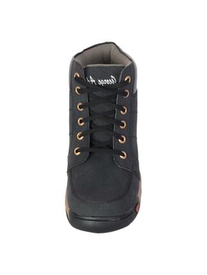 black leatherette high ankle boot - 13998000 - Standard Image - 4